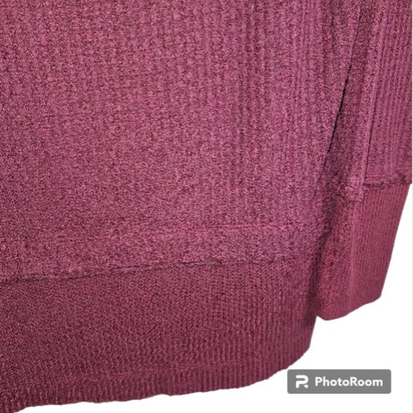 We the Free by Free People Burgundy Dress With Thumb Holes Size Medium - Picture 6 of 10